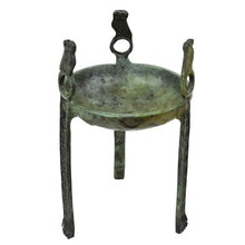 Load image into Gallery viewer, Pure Bronze mini Tripod with Owls - Homer Winner Prize - Apollo Delphi Oracle