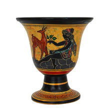 Load image into Gallery viewer, Pythagoras Fair Cup - Goddess Artemis Diana - Handpainted - Tantalus Pythagorean