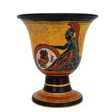 Load image into Gallery viewer, Pythagoras Fair Cup - Goddess Athena Handpainted - Tantalus Pythagorean Justice