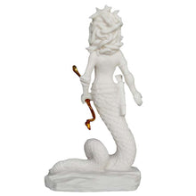 Load image into Gallery viewer, Gorgon Medusa Alabaster statue - Serpent Monster - Medousa - Snake Lady