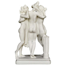 Load image into Gallery viewer, Graces Charites Alabaster Sculpture Statue - Greek Goddesses of Pleasure