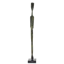 Load image into Gallery viewer, Cycladic Bronze Idol on marble base - Ancient Art Abstract - Simplicity