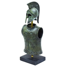 Load image into Gallery viewer, Greek Spartan Corinthian Armor Helmet small Bronze set Hoplite infantry soldier