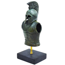 Load image into Gallery viewer, Greek Spartan Corinthian Bronze Helmet Armor mini set - Hoplite soldier infantry