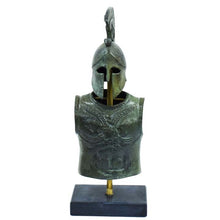 Load image into Gallery viewer, Greek Spartan Corinthian Helmet Armor small Bronze set Hoplite soldier infantry