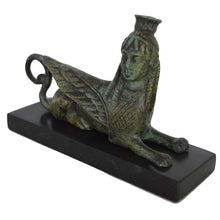 Load image into Gallery viewer, Sphinx small bronze statue Guardian of sacred places - Museum of Olympia replica