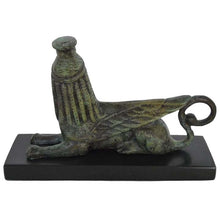 Load image into Gallery viewer, Sphinx small bronze statue Guardian of sacred places - Museum of Olympia replica