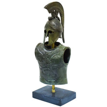 Load image into Gallery viewer, Greek Spartan Corinthian Helmet Armor small Bronze set Hoplite soldier infantry
