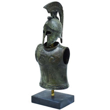 Load image into Gallery viewer, Greek Spartan Corinthian small Helmet Armor Bronze set Hoplite soldier infantry