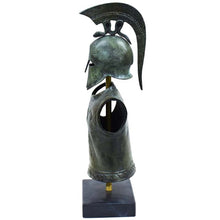 Load image into Gallery viewer, Greek Spartan Corinthian small Helmet Armor Bronze set Hoplite soldier infantry