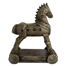 Load image into Gallery viewer, Trojan horse sculpture statue - Ancient Greek mythical battle - Homer iliad Odysseas