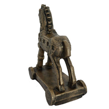 Load image into Gallery viewer, Trojan horse sculpture statue - Ancient Greek mythical battle - Homer iliad Odysseas