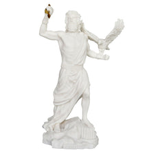 Load image into Gallery viewer, Zeus Alabaster statue - Mount Olympus - King of All Gods - Ruler of Sky and Thunder