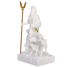 Load image into Gallery viewer, Hades and Cerberus small Alabaster statue - Ancient God of The Underworld Pluto