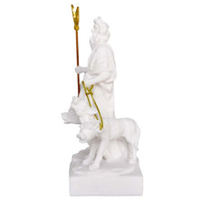 Load image into Gallery viewer, Hades and Cerberus small Alabaster statue - Ancient God of The Underworld Pluto