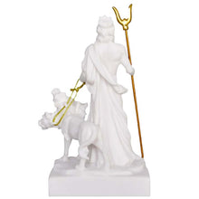 Load image into Gallery viewer, Hades and Cerberus small Alabaster statue - Ancient God of The Underworld Pluto