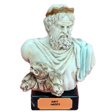 Load image into Gallery viewer, Hades small bust figurine - Ancient Greek God of The Underworld - Pluto Cerberus