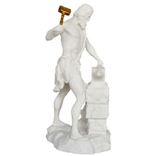 Load image into Gallery viewer, Hephaestus Alabaster statue - God of Fire Volcanoes Blacksmith - Vulcan