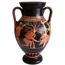 Load image into Gallery viewer, Heracles & Cerberus - Red Figure Amphora Vase - Museum Replica Herakles & Kerberos