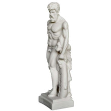 Load image into Gallery viewer, Heracles and Nemean Lion Hercules Alabaster statue - Ancient Greek Hero Demigod