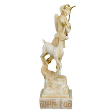 Load image into Gallery viewer, Artemis Goddess of Hunt Alabaster aged small Statue - Diana Mistress of Animals