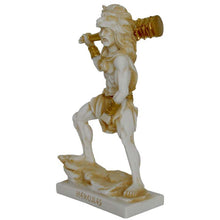 Load image into Gallery viewer, Heracles Hercules Alabaster aged statue - Ancient Greek Hero Demigod - Zeus son