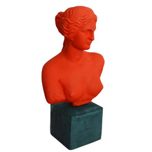 Load image into Gallery viewer, Aphrodite Red bust sculpture - Goddess of Love Beauty Fertility - Venus