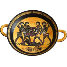 Load image into Gallery viewer, Achilles Hector Menelaos Paris -Trojan War - Kylix - Museum Replica