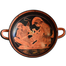 Load image into Gallery viewer, Achilles binding Patroclus wounds Kylix - Sosias Painter - Berlin Museum Replica