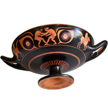 Load image into Gallery viewer, Achilles binding Patroclus wounds Kylix - Sosias Painter - Berlin Museum Replica