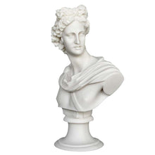 Load image into Gallery viewer, Apollo Alabaster bust - God of Arts Music Poetry Sun and Light - Prophecy
