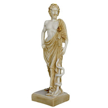 Load image into Gallery viewer, Asclepius God of Medicine and Healing Alabaster aged statue - Greek Mythology