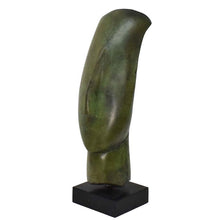 Load image into Gallery viewer, Cycladic Bronze Head Idol on marble base - Ancient Art Abstract - Simplicity
