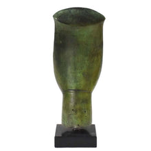 Load image into Gallery viewer, Cycladic Bronze Head Idol on marble base - Ancient Art Abstract - Simplicity