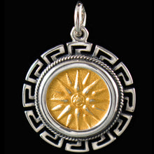 Load image into Gallery viewer, Macedonian Star Small Coin Pendant(Gold Plated) - Vergina Sun