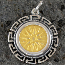 Load image into Gallery viewer, Macedonian Star Small Coin Pendant(Gold Plated) - Vergina Sun