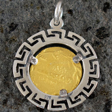Load image into Gallery viewer, Macedonian Star Small Coin Pendant(Gold Plated) - Vergina Sun