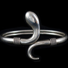 Load image into Gallery viewer, Minoan Snake Silver Bracelet - Ancient Crete Greece