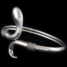 Load image into Gallery viewer, Minoan Snake Silver Bracelet - Ancient Crete Greece