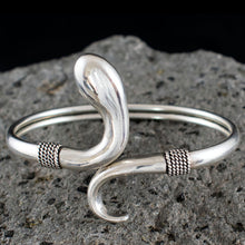 Load image into Gallery viewer, Minoan Snake Silver Bracelet - Ancient Crete Greece