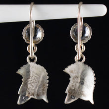 Load image into Gallery viewer, Corinthian Helmet Silver Earrings - Greek Spartan Warriors - Persian Wars
