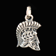 Load image into Gallery viewer, Corinthian Helmet Silver Mini Pendant - Greek Spartan Warriors - Persian Wars
