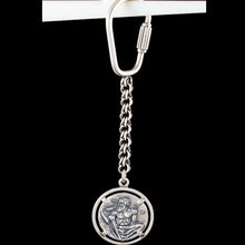 Load image into Gallery viewer, Dionysus Bacchus Satyr Silver Keychain - Phallus - Dionysos God of Wine