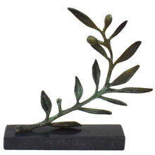Load image into Gallery viewer, Bronze Olive Branch on Marble Base - Ancient Greece Olympic Games Trophy