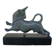 Load image into Gallery viewer, Bull Leaping mini Bronze Item - Minoan Period Fresco - Ancient Greece Crete