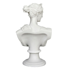 Load image into Gallery viewer, Artemis Goddess of Hunt Alabaster Bust Sculpture - Diana Mistress of Animals