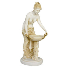 Load image into Gallery viewer, Hestia Alabaster aged sculpture - Greek Goddess of the Family and the State