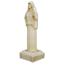 Load image into Gallery viewer, Hestia small Alabaster aged statue - Greek Goddess of The Family and The State