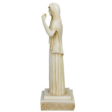 Load image into Gallery viewer, Hestia small Alabaster aged statue - Greek Goddess of The Family and The State