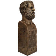 Load image into Gallery viewer, Hippocrates the father of Western medicine - Statue with Hippocratic Oath in Greek